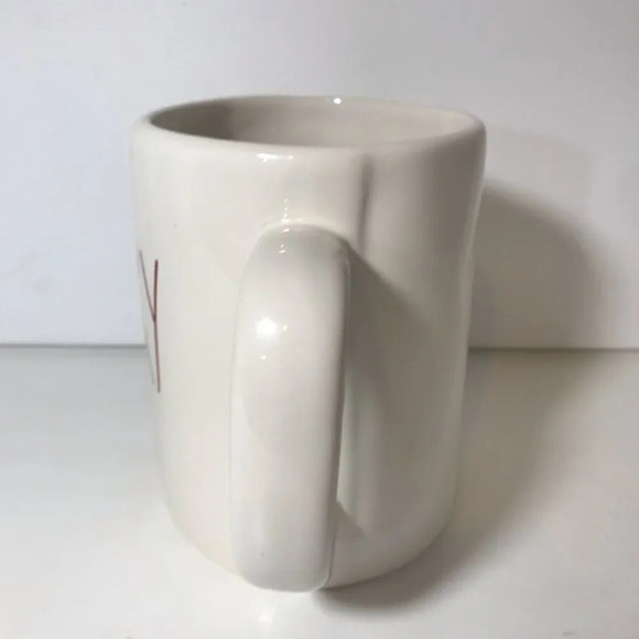 Rae Dunn Mug MERRY Magenta Red Script 1st Edition - Picture 4 of 8